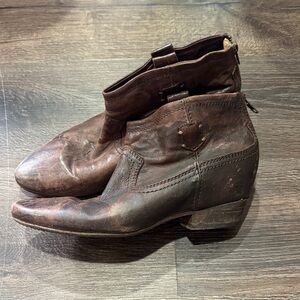 Frye Dark Brown Leather Boots